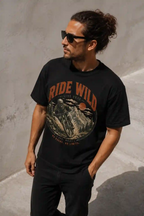 Vintage MTB Graphic Tee |Ride Wild Mountain Bike T-Shirt | Unisex Outdoor Rider Tee