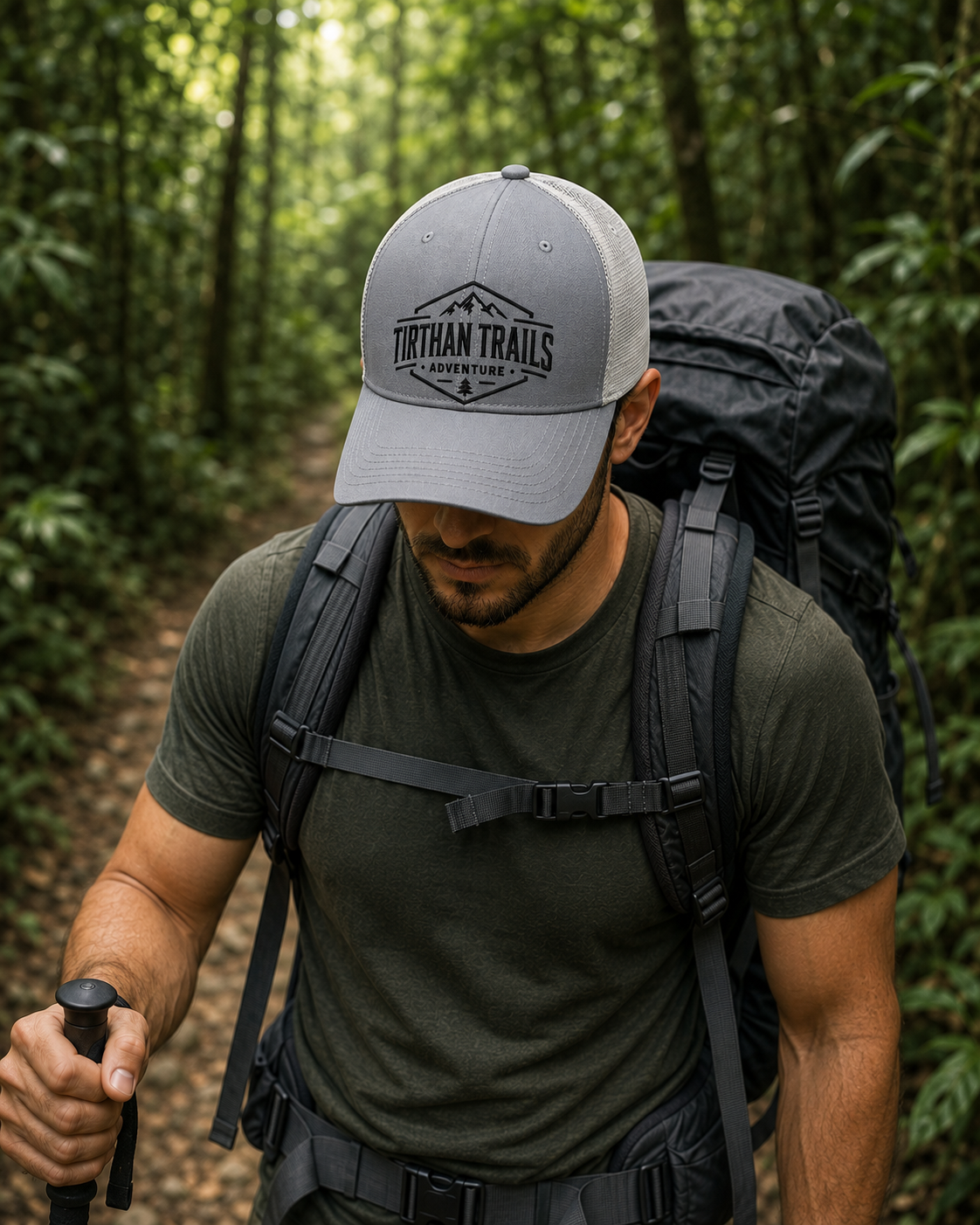 Trucker Cap | Tirthan Trails Adventure Cap | Hiking Trekking and Outdoors