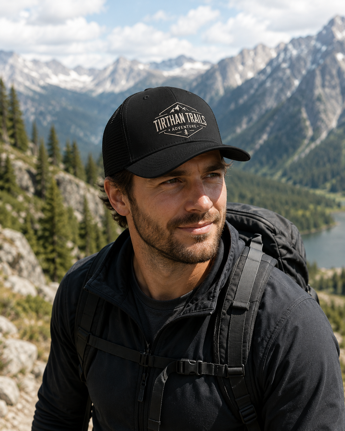 Trucker Cap | Tirthan Trails Adventure Cap | Hiking Trekking and Outdoors
