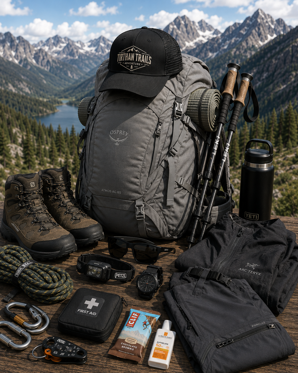 Trucker Cap | Tirthan Trails Adventure Cap | Hiking Trekking and Outdoors