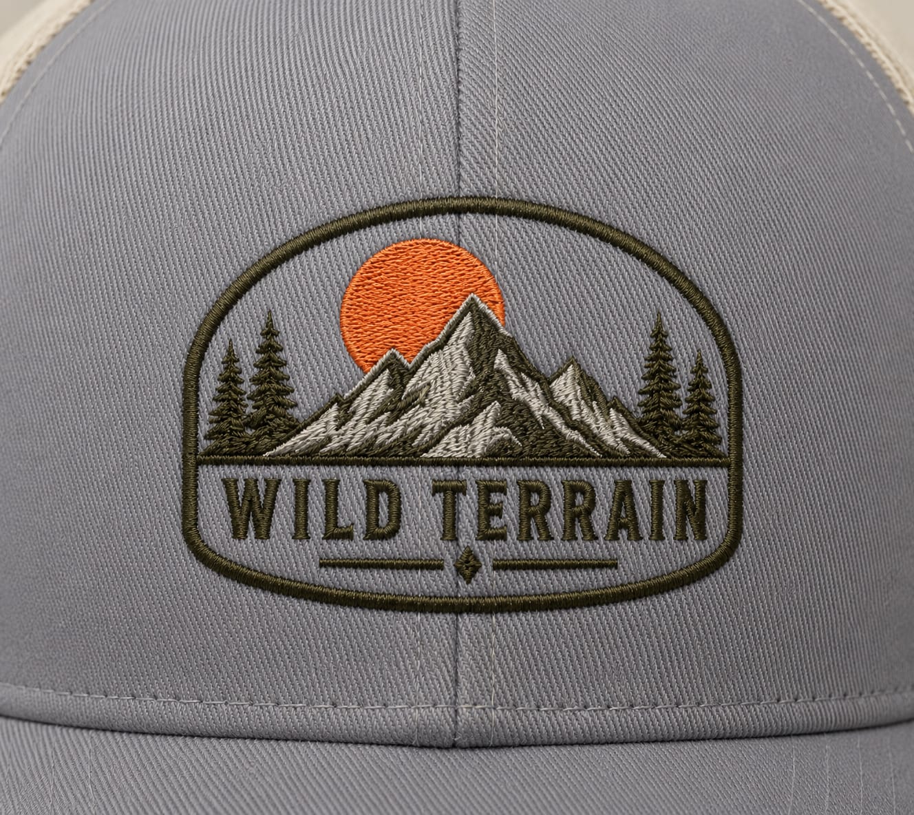 Vintage Mountain Trucker Cap  | Hiking Trekking and Outdoor Cap