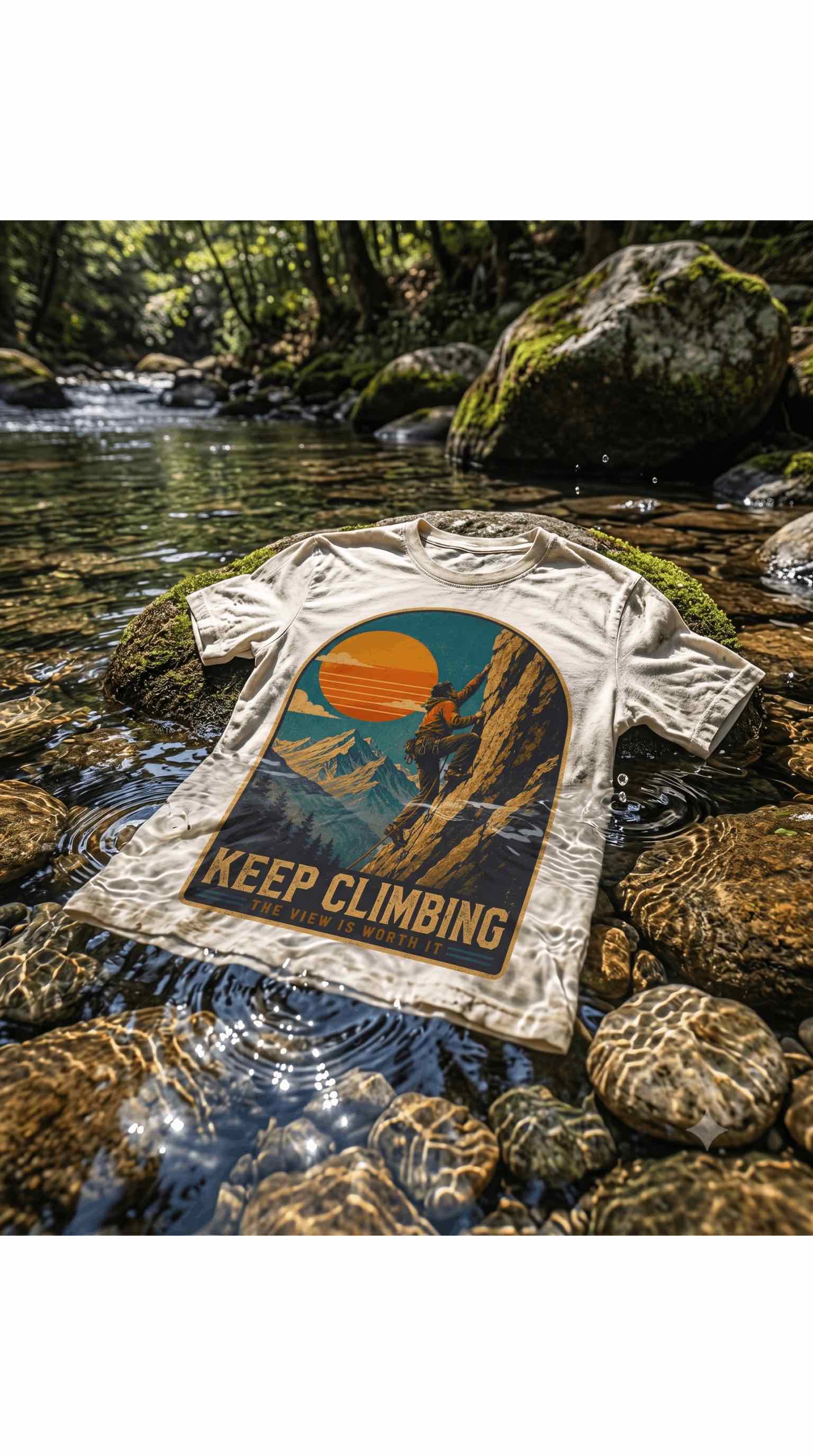 Hiking and Trekking vintage graphic oversized T-Shirt | Motivational Hiking & Rock Climbing Graphic Tee