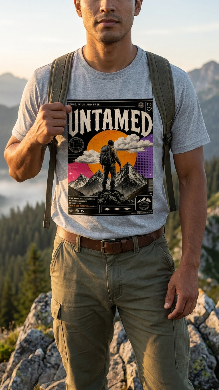 Oversized Classic T shirt | Untamed Y2K Retro Graphic Tees