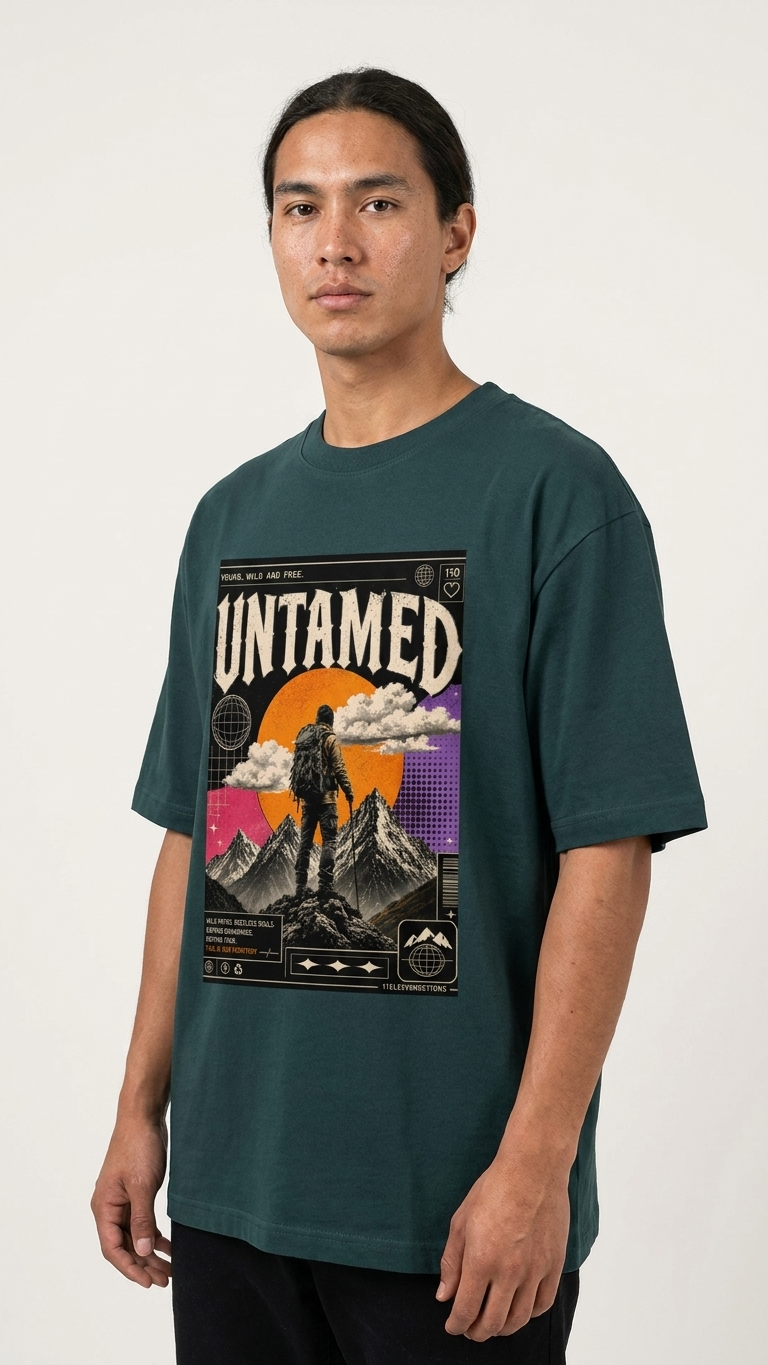 Oversized Classic T shirt | Untamed Y2K Retro Graphic Tees