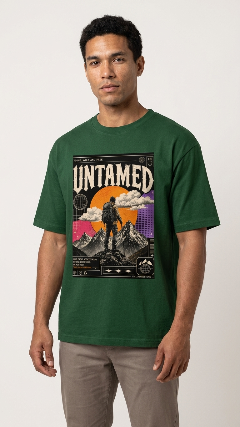 Oversized Classic T shirt | Untamed Y2K Retro Graphic Tees