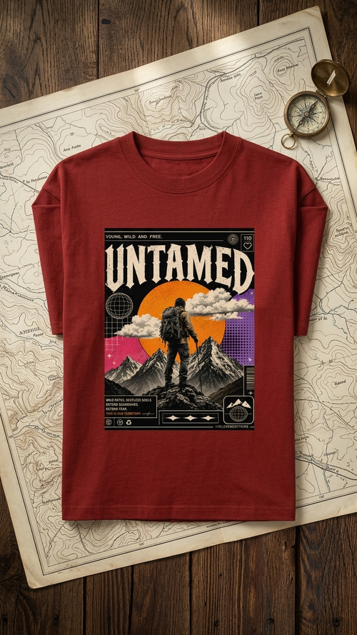 Oversized Classic T shirt | Untamed Y2K Retro Graphic Tees