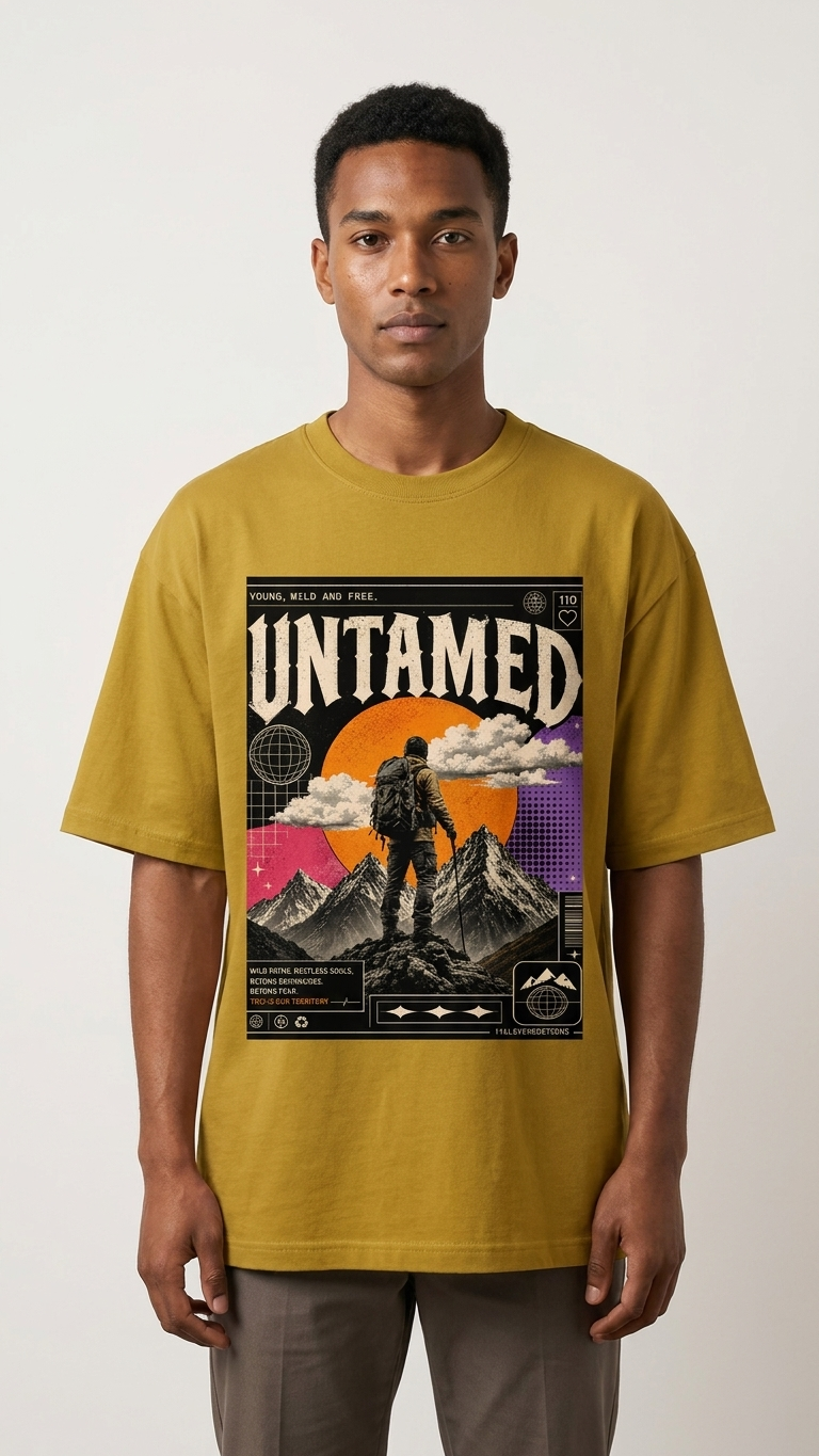 Oversized Classic T shirt | Untamed Y2K Retro Graphic Tees
