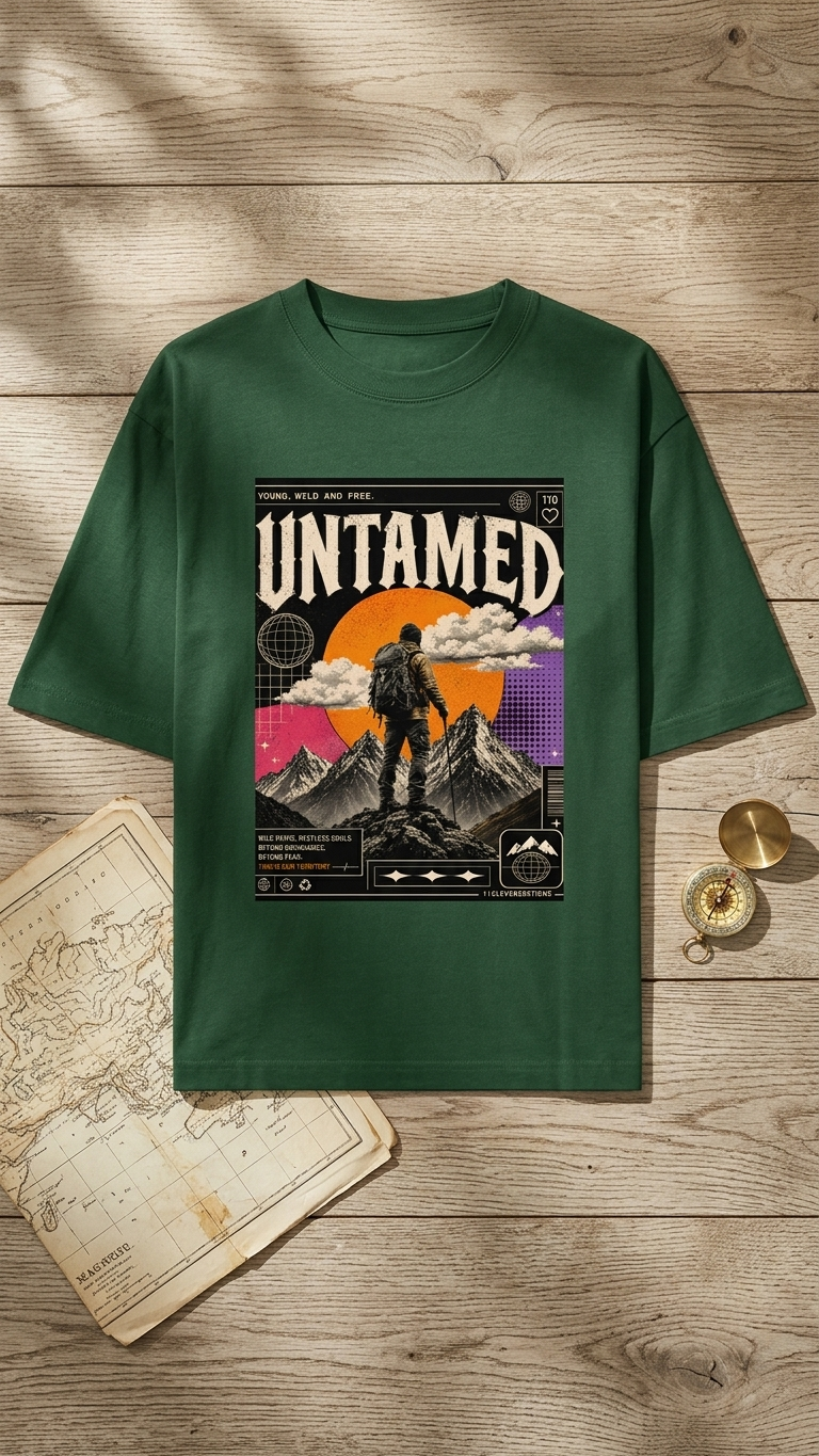 Oversized Classic T shirt | Untamed Y2K Retro Graphic Tees