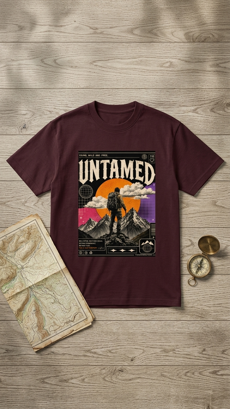 Oversized Classic T shirt | Untamed Y2K Retro Graphic Tees